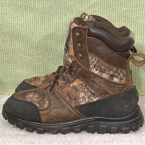 Herman Survivors Men's Camo 400g Thinsulate Ultra Leather Outdoor Boots Sz US12 - Picture 2 of 12